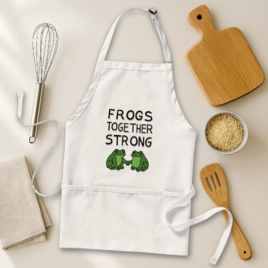 Frogs Together Strong ポートランド・カエル抗議 スタンダードエプロン