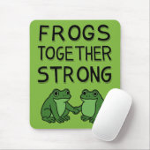 Frogs Together Strong ポートランド・カエル抗議 マウスパッド (マウス)