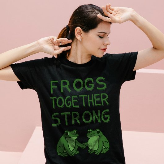 Frogs Together Strong ポートランド・カエル抗議 Tシャツ
