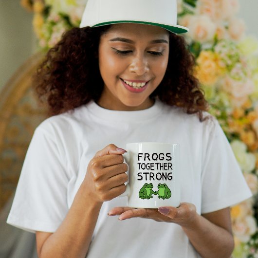 Frogs Together Strong Portland Frog Protest コーヒーマグカップ