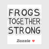 Frogs Together Strong Portland Frog Protest シール (シート)