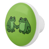 Frogs Together Strong Portland Frog Protest セラミックノブ (右)