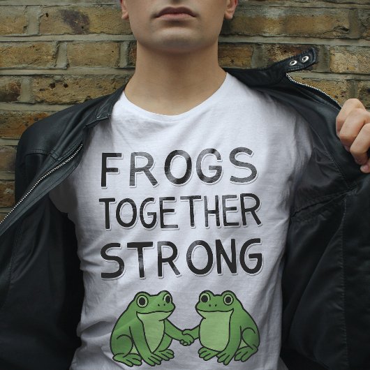 Frogs Together Strong Portland Frog Protest Tシャツ