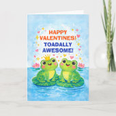 Frogs With a Tiny Crown Valentine シーズンカード (正面)