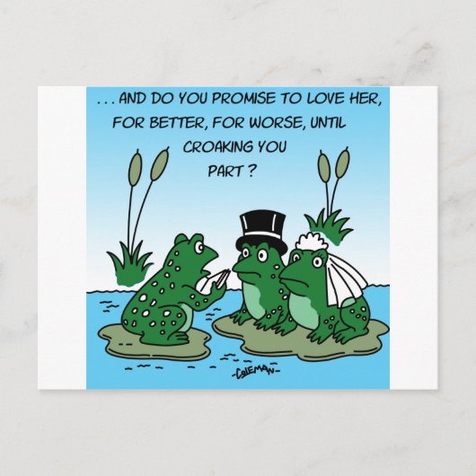 frogsWedding.png ポストカード (正面)