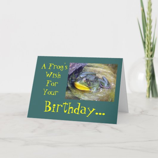 Frog'sWishForYourの誕生日… カード (正面)
