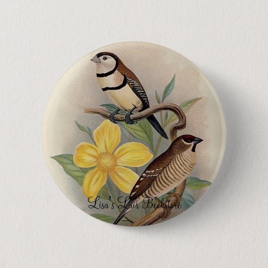 Frohawk - Bichenoのフィンチ及びさくらんぼのフィンチ 缶バッジ (正面)