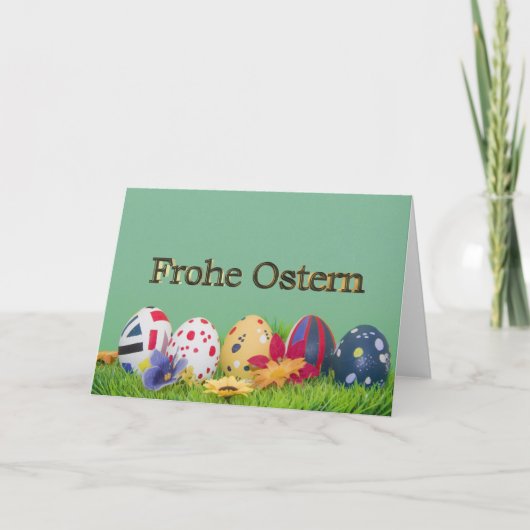 Frohe Ostern カード (正面)