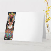 Frohe Ostern 2 カード (黄色い花)