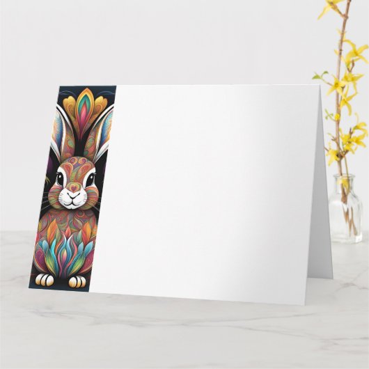 Frohe Ostern 2 カード (黄色い花)