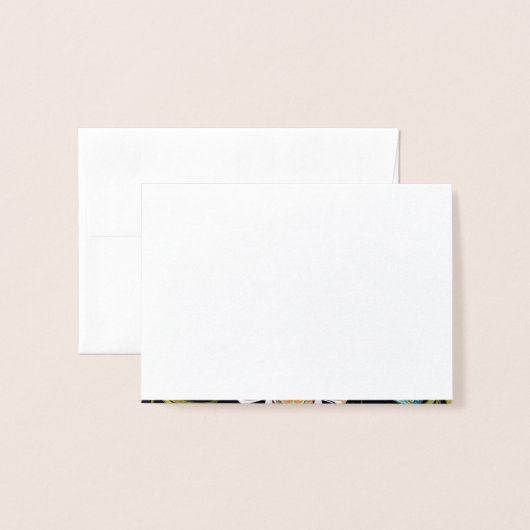 Frohe Ostern 2 箔カード (封筒付き正面)