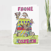 FROHE OSTERN greeting card by Nicole Janes シーズンカード (正面)