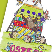 FROHE OSTERN greeting card by Nicole Janes シーズンカード