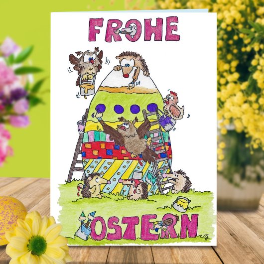 FROHE OSTERN greeting card by Nicole Janes シーズンカード