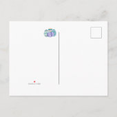 Frohe Ostern -  Osterei mit Magnolien 案内ポストカード (裏面)