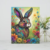 Frohe Ostern - Osterhase in Blumen (スタンド正面)