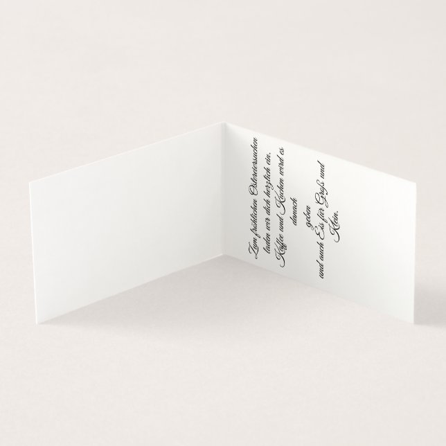 Frohe Ostern - Osterhase in Blumen (内部)