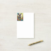 Frohe Ostern - Osterhase in Blumen ポストイット (デスク上)