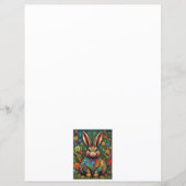 Frohe Ostern - Osterhase in Blumen 2 (裏面)