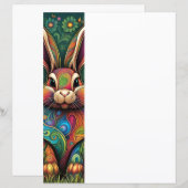 Frohe Ostern - Osterhase in Blumen 2 (正面/裏面)