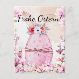 Frohe Ostern rosa Osterei ポストカード