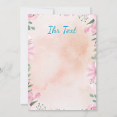 Frohe Ostern - silbernes Osterei mit Foto 招待状 (裏面)