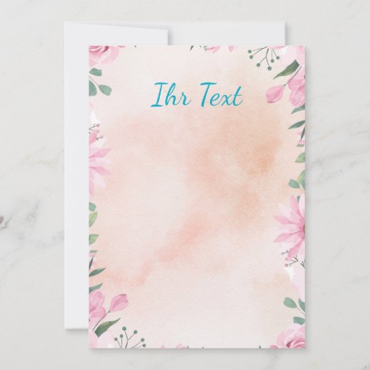 Frohe Ostern - silbernes Osterei mit Foto 招待状 (裏面)