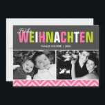 Frohe Weihnachenはっきりしたの写真とカラフルFrohe Weihnachenの写真 シーズンカード<br><div class="desc">これらの明るくカラフルのクリスマスカードで休日の応援を広げる。</div>