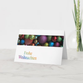 Frohe Weihnachenドイツのクリスマスカード シーズンカード