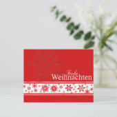 Frohe Weihnachenドイツのクリスマスカード シーズンポストカード (スタンド正面)