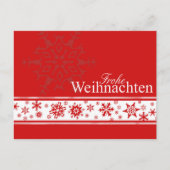 Frohe Weihnachenドイツのクリスマスカード シーズンポストカード (正面)