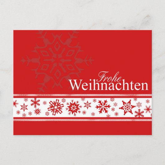 Frohe Weihnachenドイツのクリスマスカード シーズンポストカード (正面)