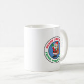 Frohe Weihnachenドイツのクリスマスサンタ コーヒーマグカップ (正面右)