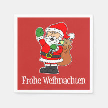 Frohe Weihnachenドイツのクリスマスサンタ