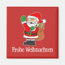 Frohe Weihnachenドイツのクリスマスサンタ