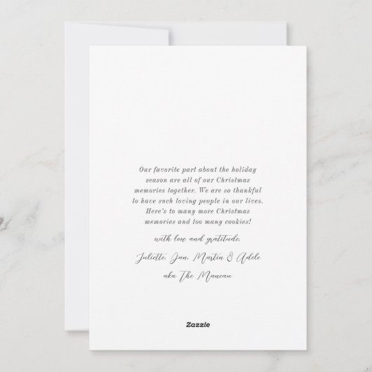 Frohe Weihnachenドイツのクリスマス4写真コラージュ シーズンカード (裏面)