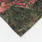 Frohe Weihnachenドイツのクリスマス4写真コラージュ フリースブランケット (角)