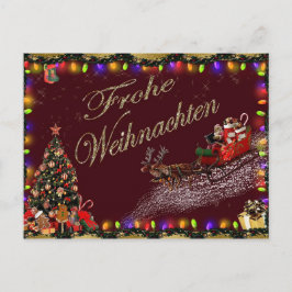 Frohe Weihnachenポストカード ポストカード