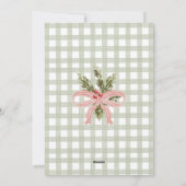 Frohe Weihnachen水彩フローラ家族の写真 シーズンカード (裏面)