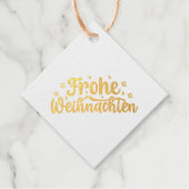 Frohe Weihnachen金ゴールド フェイバータグ (正面)