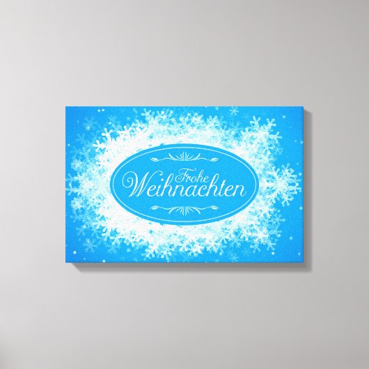 Frohe Weihnachen キャンバスプリント (正面)