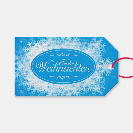 Frohe Weihnachen ギフトタグ (正面(横))