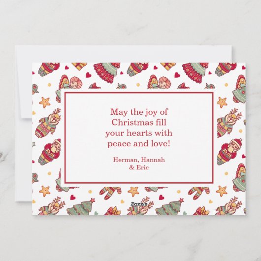 Frohe Weihnachen シーズンカード (裏面)