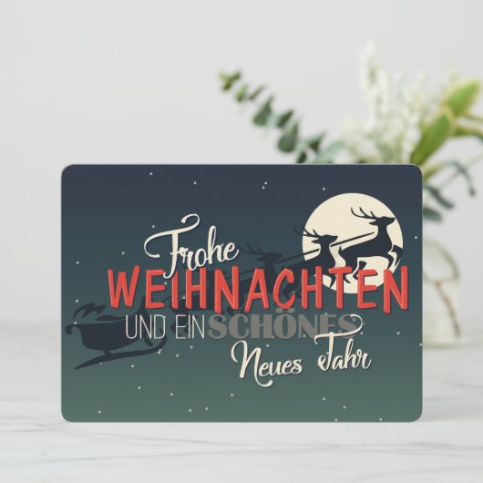 Frohe Weihnachen シーズンカード (スタンド正面)