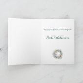 Frohe Weihnachen、ドイツのクリスマスリース シーズンカード (内部)