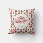 Frohe Weihnachen パーソナライズされた クッション (裏面)