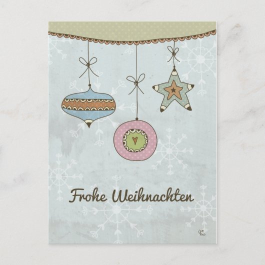 Frohe Weihnachen ポストカード (正面)