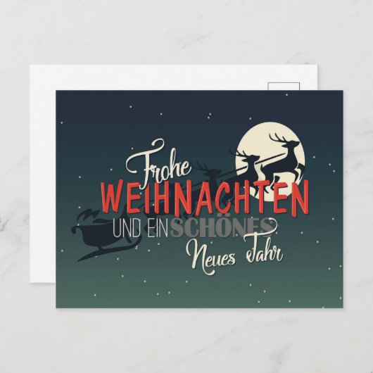 Frohe Weihnachen ポストカード (正面/裏面)