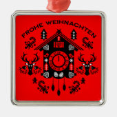 Frohe Weihnachen メタルオーナメント (正面)