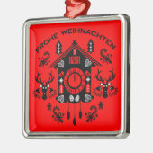 Frohe Weihnachen メタルオーナメント (左)